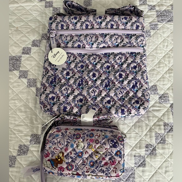 Vera Bradley Handbags - Vera Bradley Disney Beauty and the Beast triple zip & all in one set